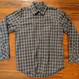 Banana Republic Relaxed Button Up Plaid Men's Sz S